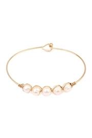  Pearl-goldtone Wired Bracelet