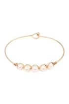  Pearl-goldtone Wired Bracelet