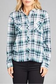  Lightweight Plaid Hoodie