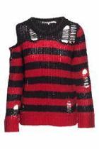  Destructed Stripe Sweater