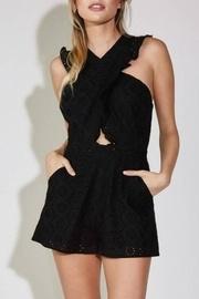  Eyelet Criss-cross Romper