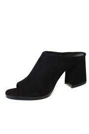  Leather Open Toe Mule