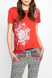  Red Floral Tee