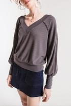  Crosby Top - Charcoal
