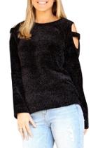  Black Chenille Sweater