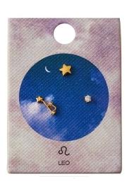  Leo Zodiac Studs