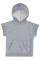  Cropped Ruffle Pullover