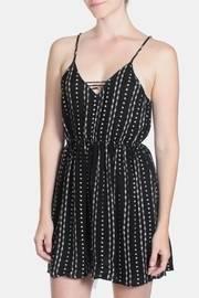  Falling-leaves Black Dress