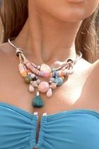  Multicolored Statement Necklace