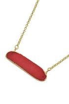  Red Bar Necklace