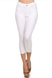  White Capri Jeggings