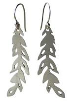  Silver Leaf Earrings