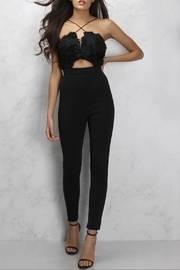  Textured Cutout Jumpsuit