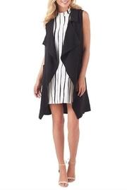  Black Draped Vest