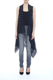  Black Lace Embroidered Vest