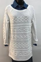  Cotton Cable Knit Sweater