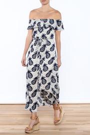  Pineapple Off-shoulder Dress