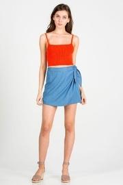  Wrap Denim Skirt