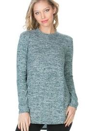  Mint-fuzzy High-neck Top