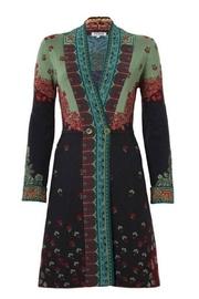  Jacquard Long Sweater