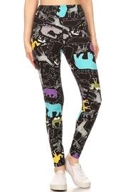  Zoo-print Yoga Leggings