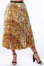  Pleated Safari Skirt