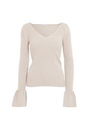  Shaker Sleeve Sweater