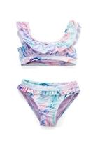  Marble Ruffle Bikini