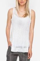  Eyelet Embroidered Tank