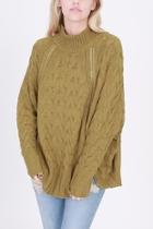  Zip Front Sweater