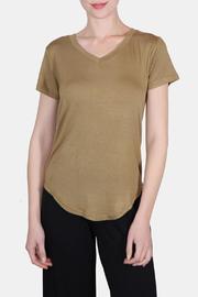 Olive Bridget V Neck Tee
