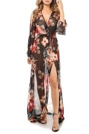  Mesh Wrap Dress