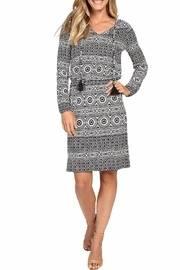  Geo Relief Short Dress