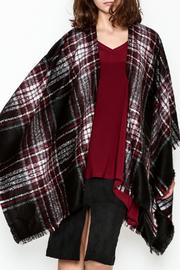  Plaid Wrap Poncho