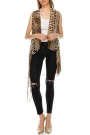  Animal Print Lace-vest
