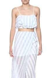  Striped Ruffle Top