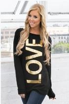  'love' Graphic Sweater