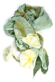  Green Flower Scarf