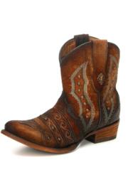 Lamb Embroidered Bootie