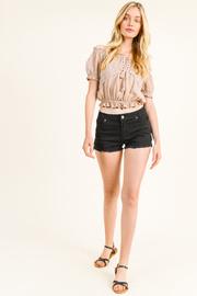  Lace Applique Detail Shorts