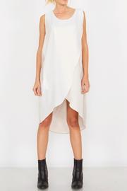  Overlapping Hi-lo Dress