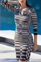  Geo Print Bodycon Dress