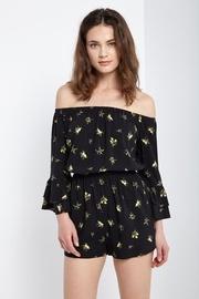  Dainty-lemons Black Romper