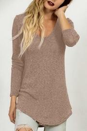  Ribbed Scoop-neck Tunic