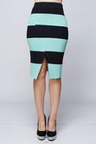  Striped Sweater Skirt