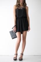  Black Short Jumpsuit