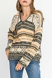  Hoodie Inlay Sweater