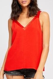  Beaux Satin-trim Tank