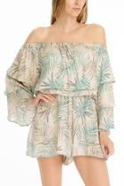  Ots Tiered Sleeve Romper