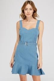  Denim Belted Dress